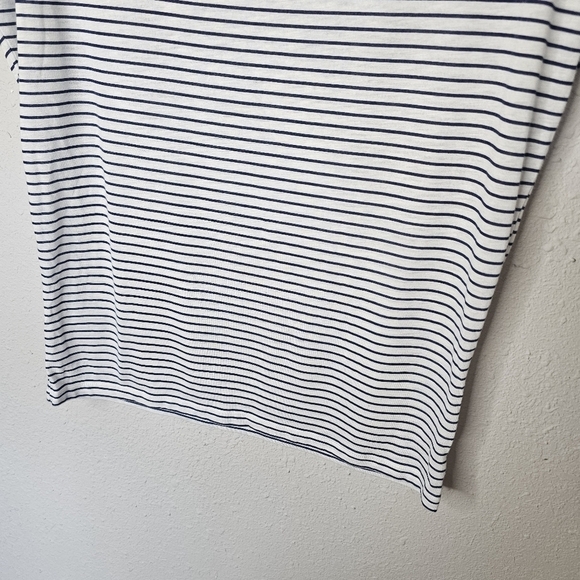 American Eagle Outfitters Nautical Striped‎ Short Sleeve Blouse Womens S Small - Picture 4 of 9